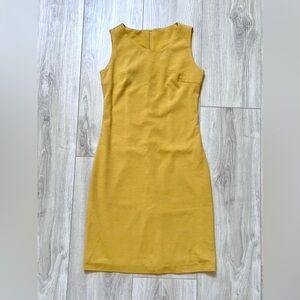 Mustard color Shed Dress, XS